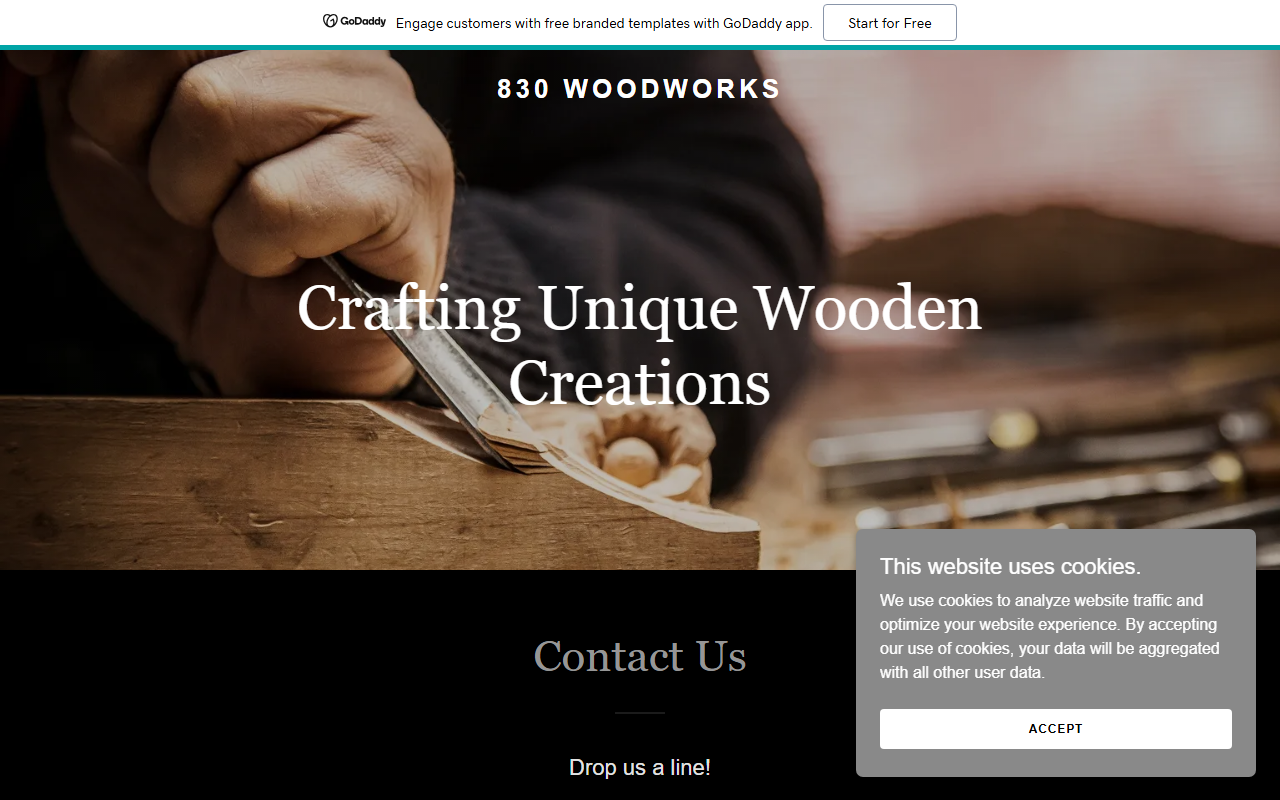 830woodworks.com screenshot