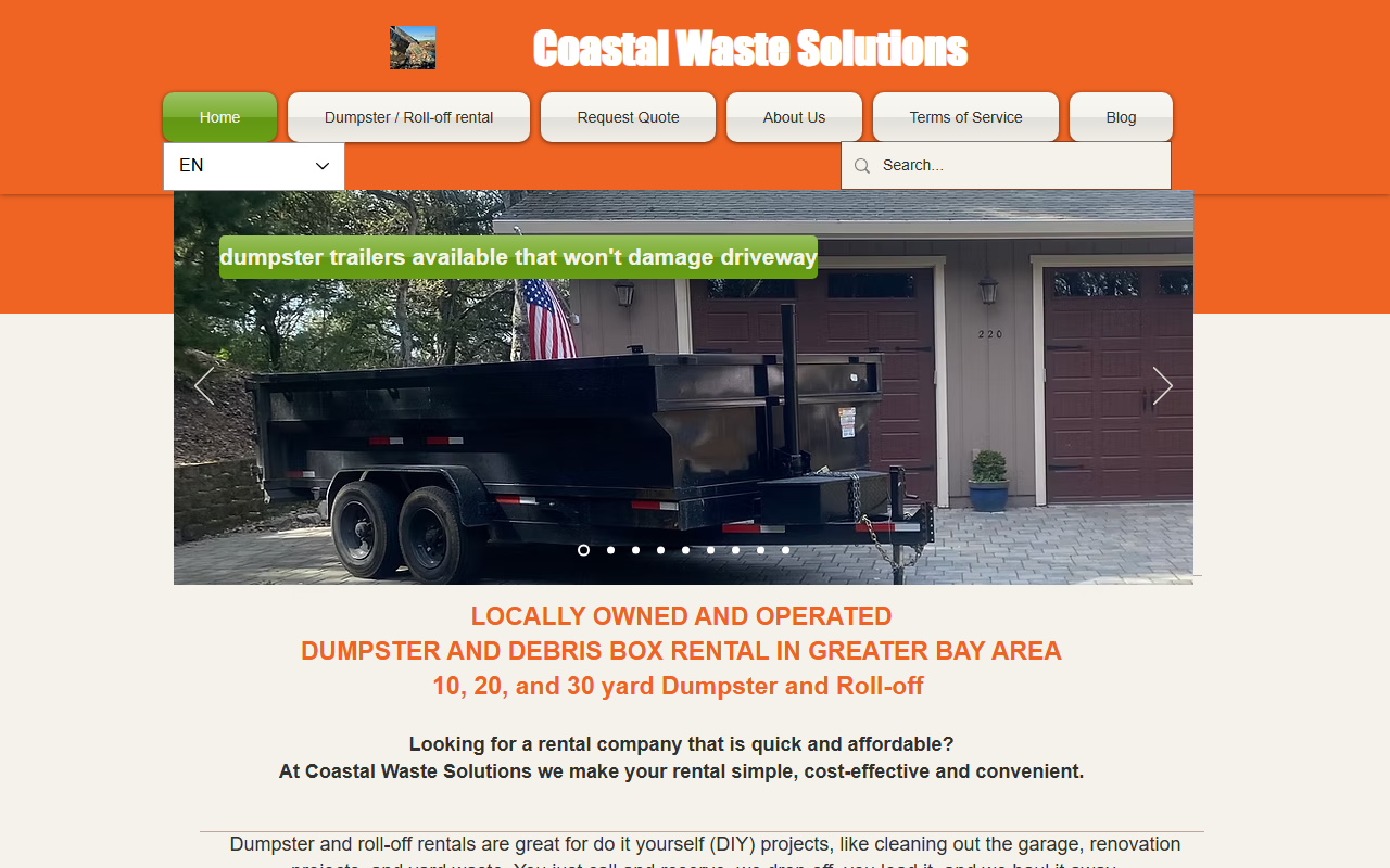 831dumpster.com screenshot