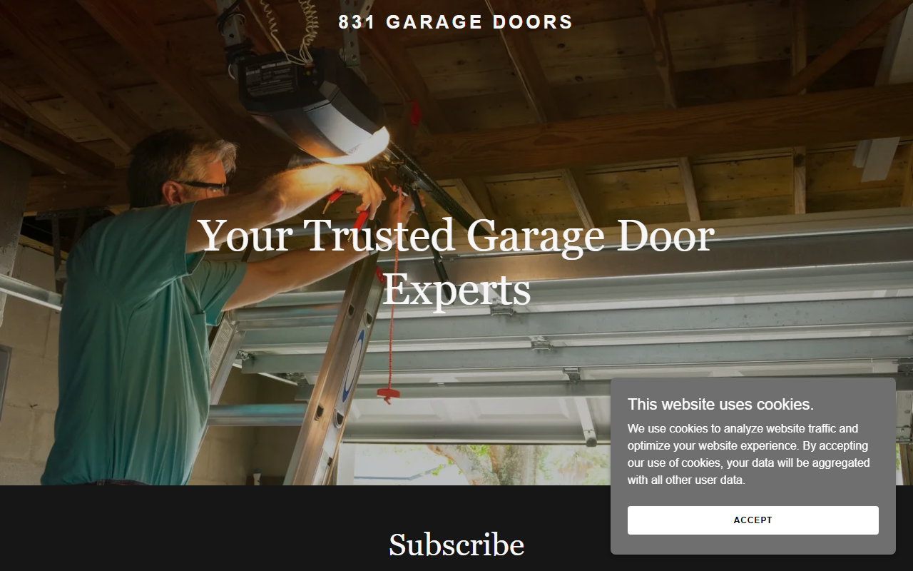 831garagedoors.com screenshot