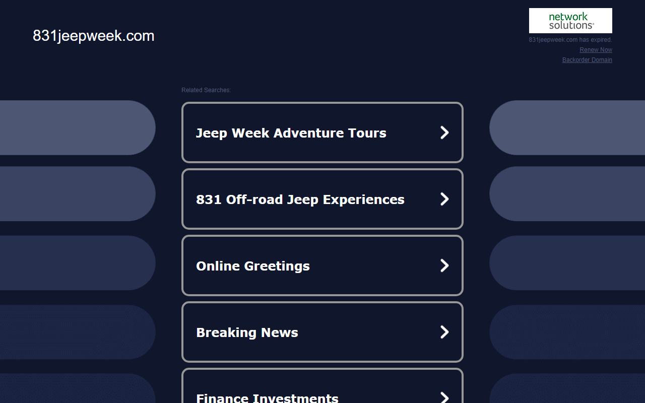 831jeepweek.com screenshot