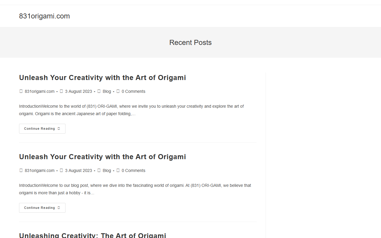 831origami.com screenshot