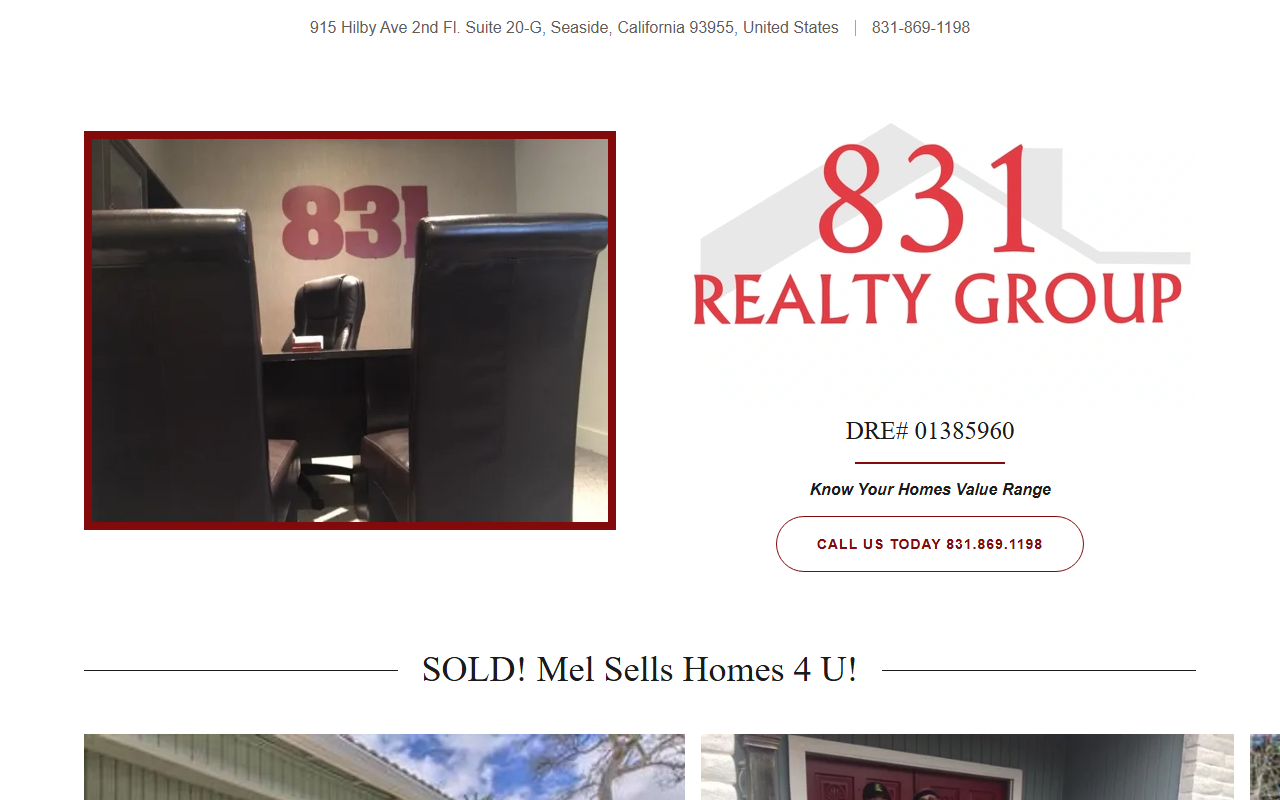 831realtygroup.com screenshot