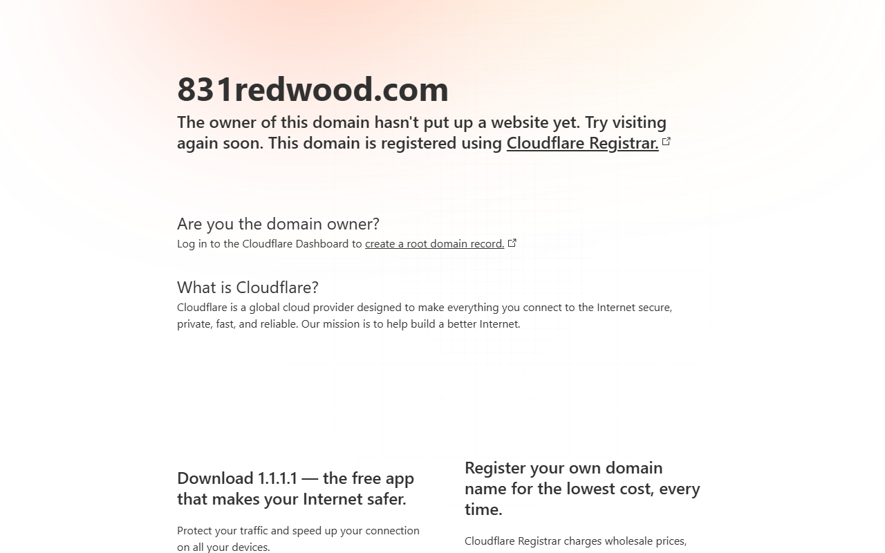 831redwood.com screenshot
