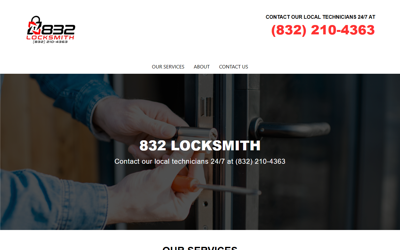 832locksmith.com screenshot