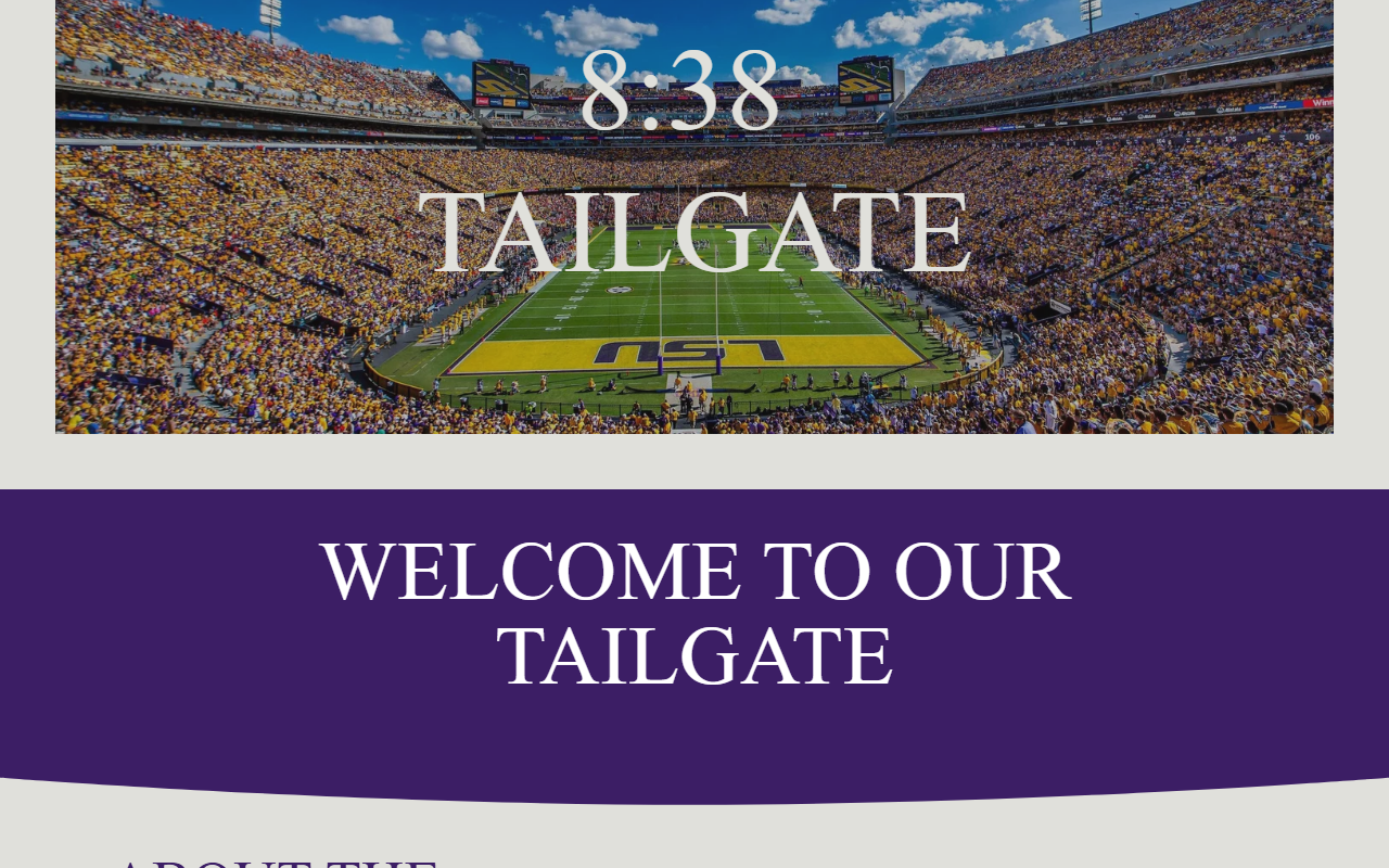 838tailgate.com screenshot