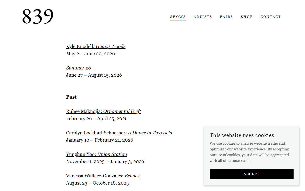 839gallery.com screenshot