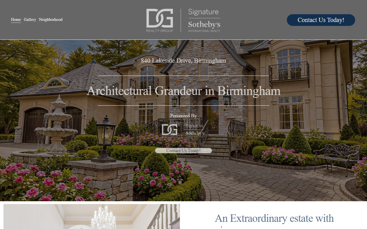 840lakesidedr.com screenshot