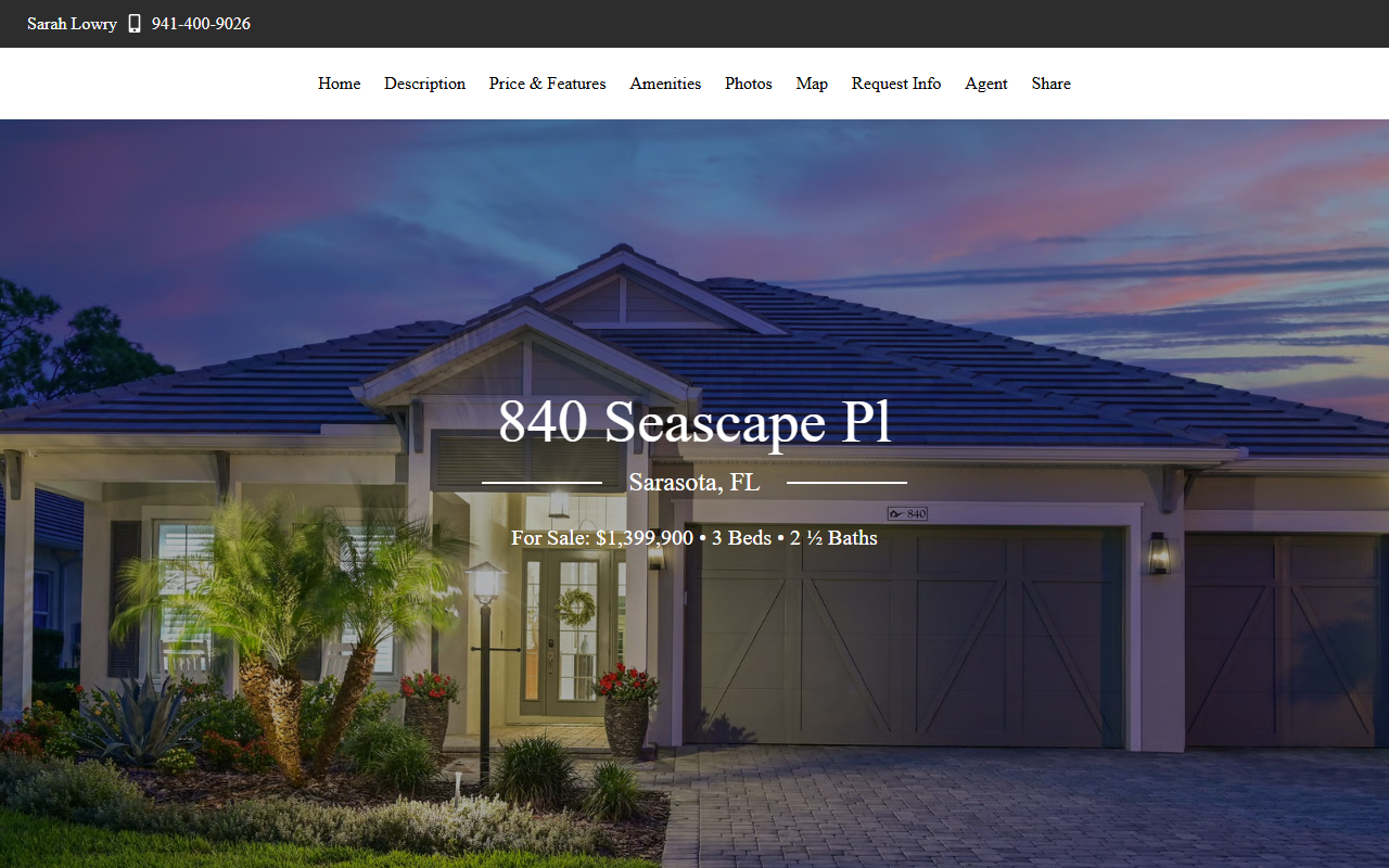 840seascapeplace.com screenshot