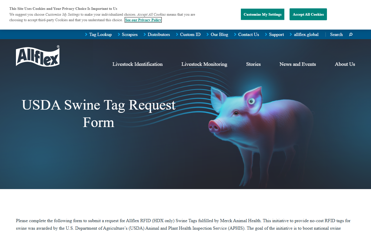 840swinetags.com screenshot