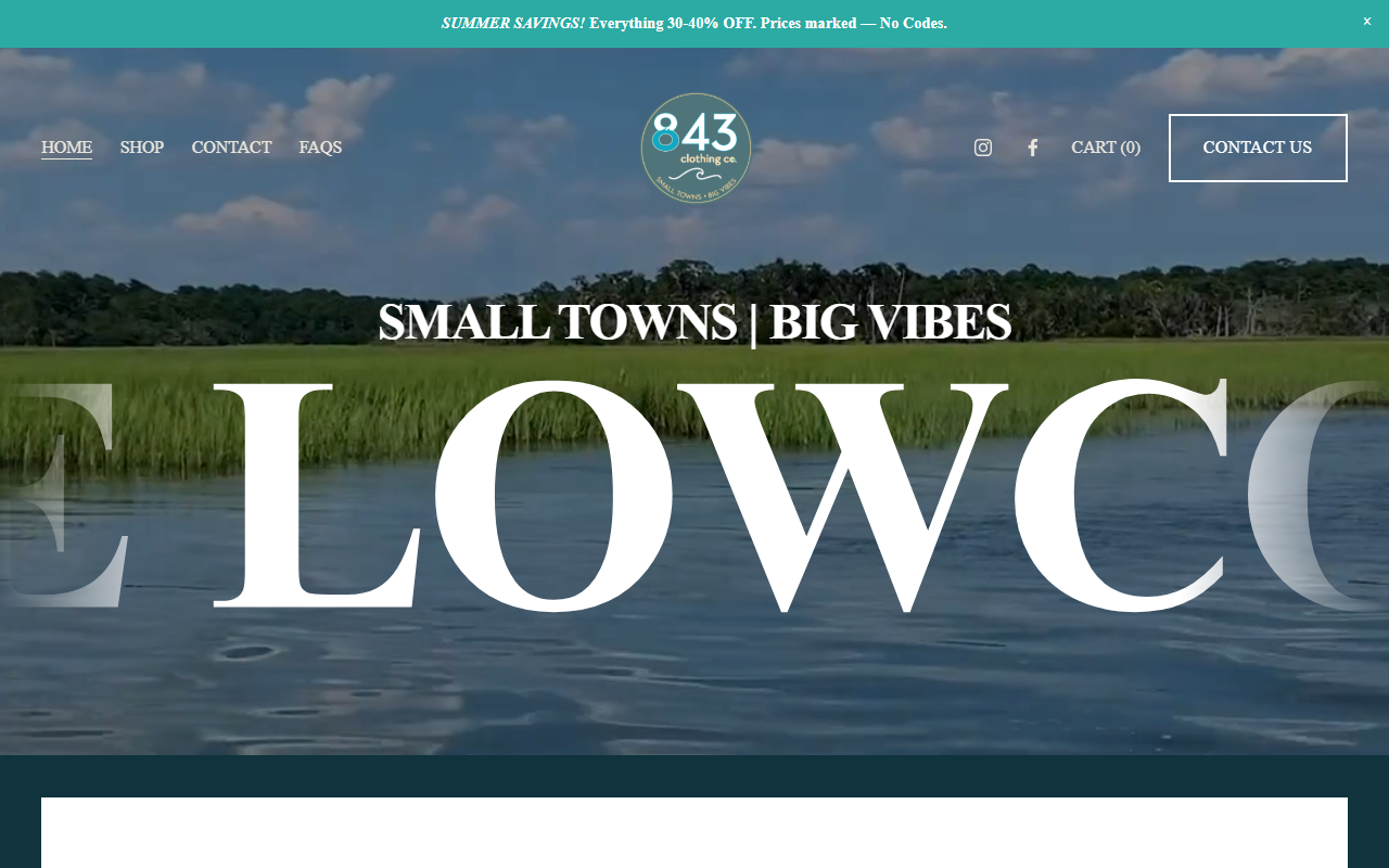 843clothingco.com screenshot