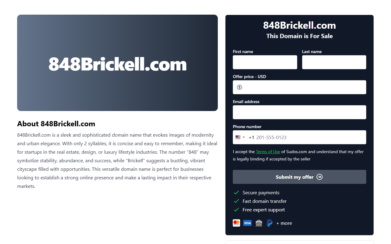 848brickell.com screenshot