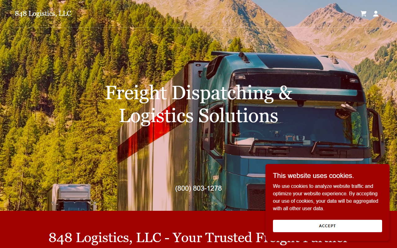 848logistics.com screenshot