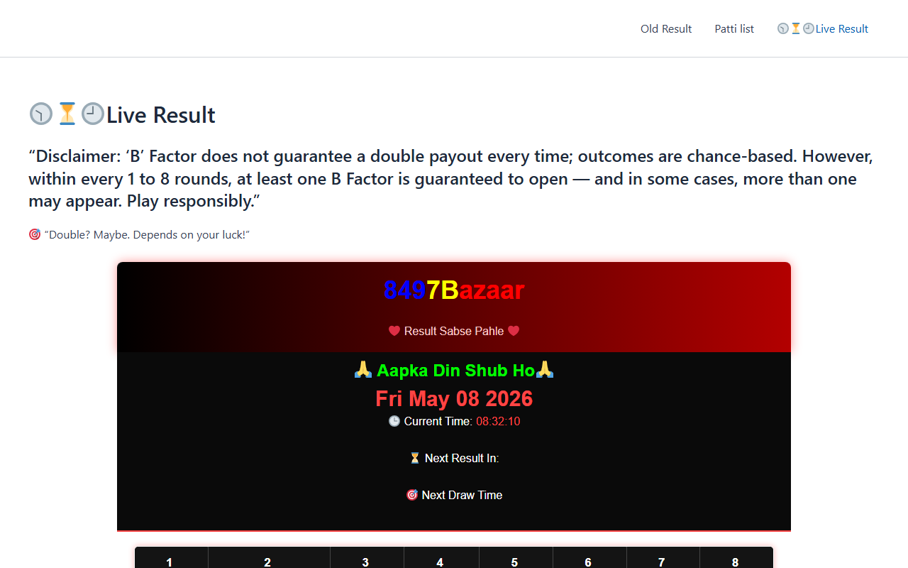 8497bazaar.com screenshot
