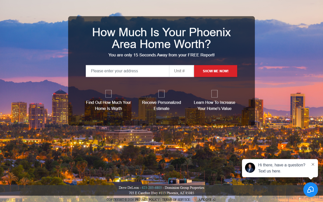 85083homevalue.com screenshot