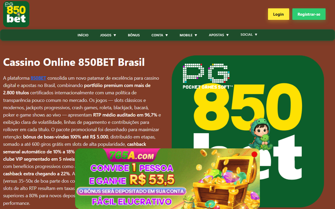 850bet-brazil.com screenshot