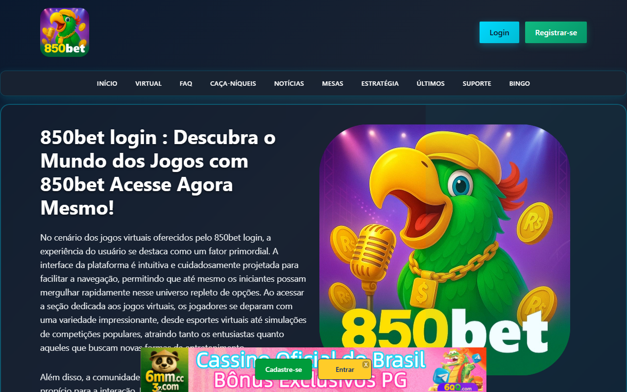 850betlogins.com screenshot