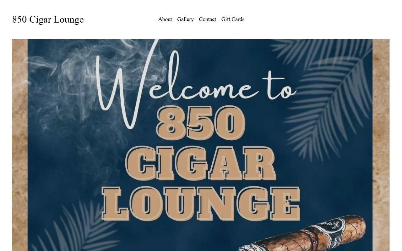 850cigarlounge.com screenshot