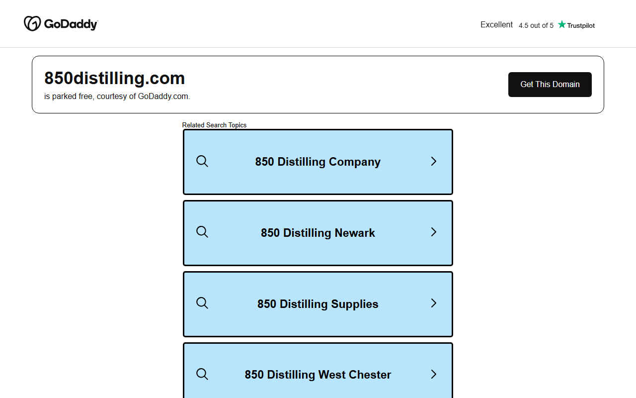 850distilling.com screenshot
