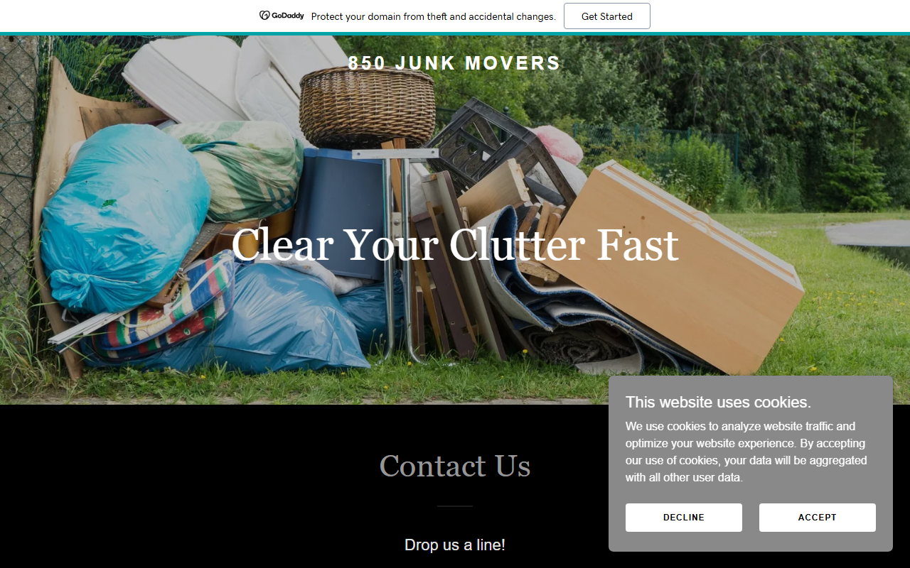 850junkmovers.com screenshot