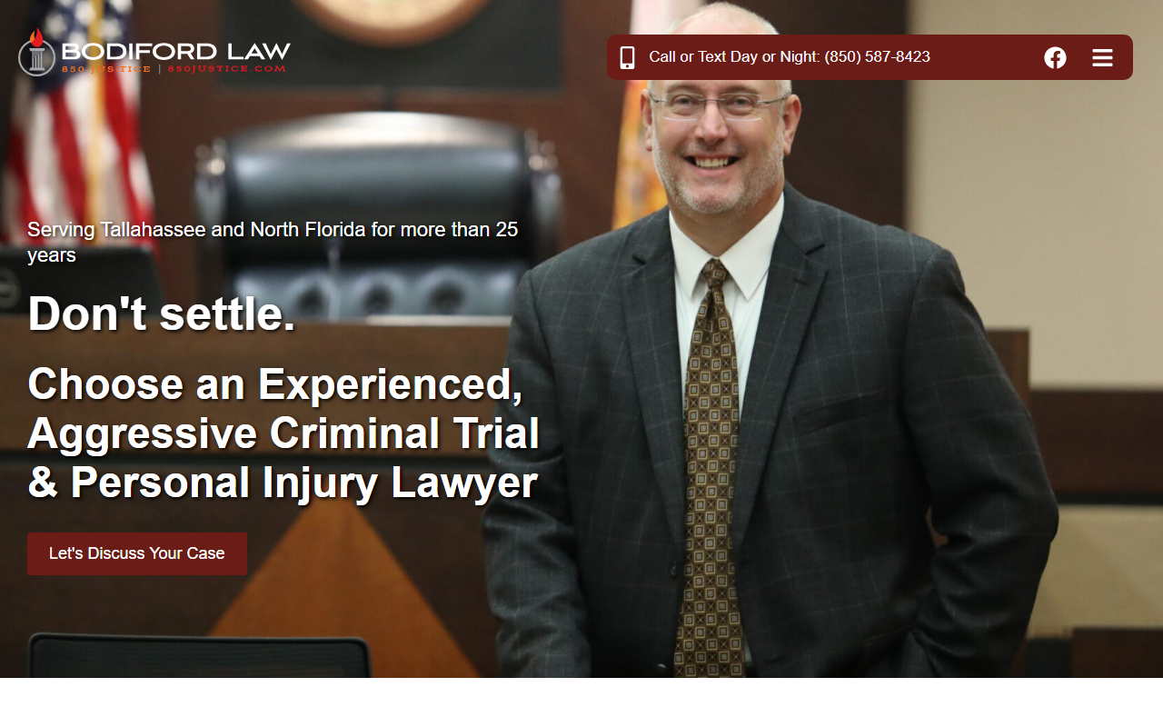 850justice.com screenshot