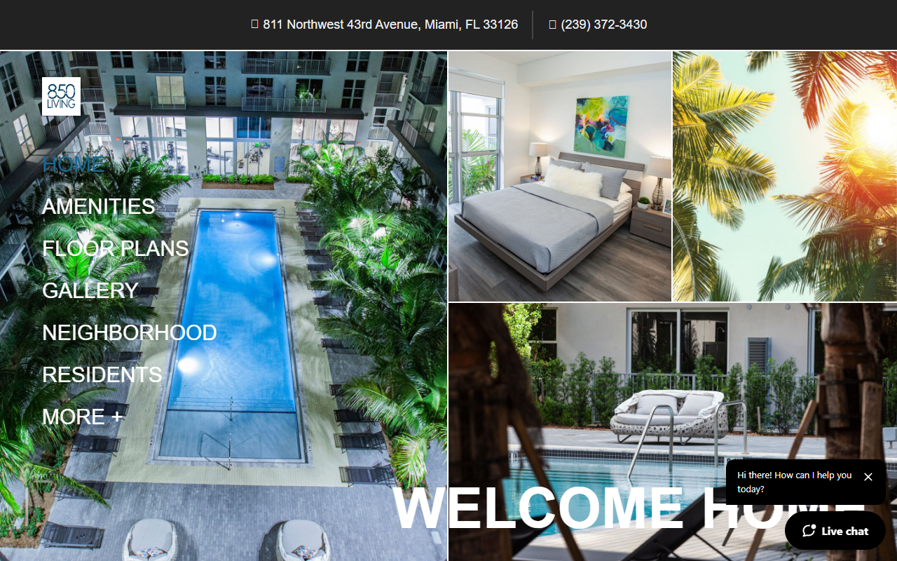 850livingmiami.com screenshot