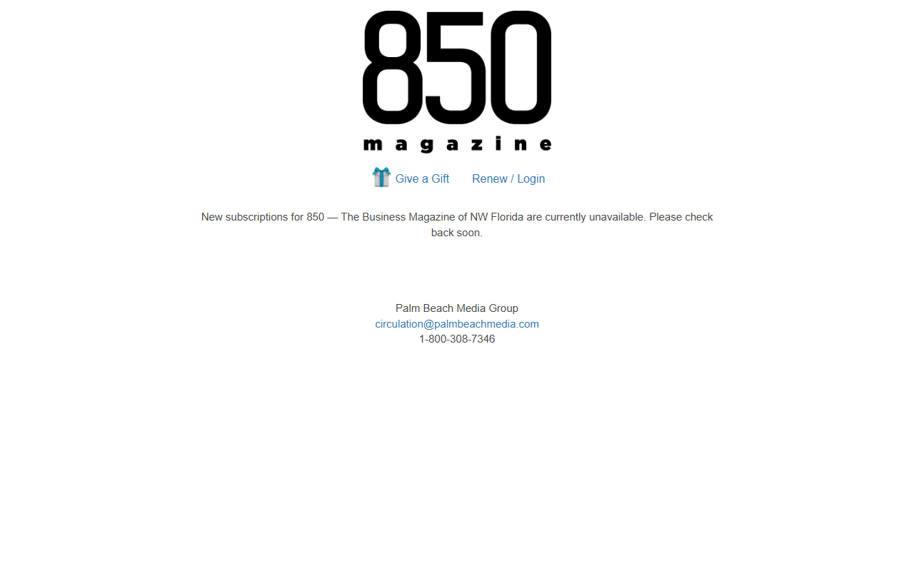 850magazine.com screenshot