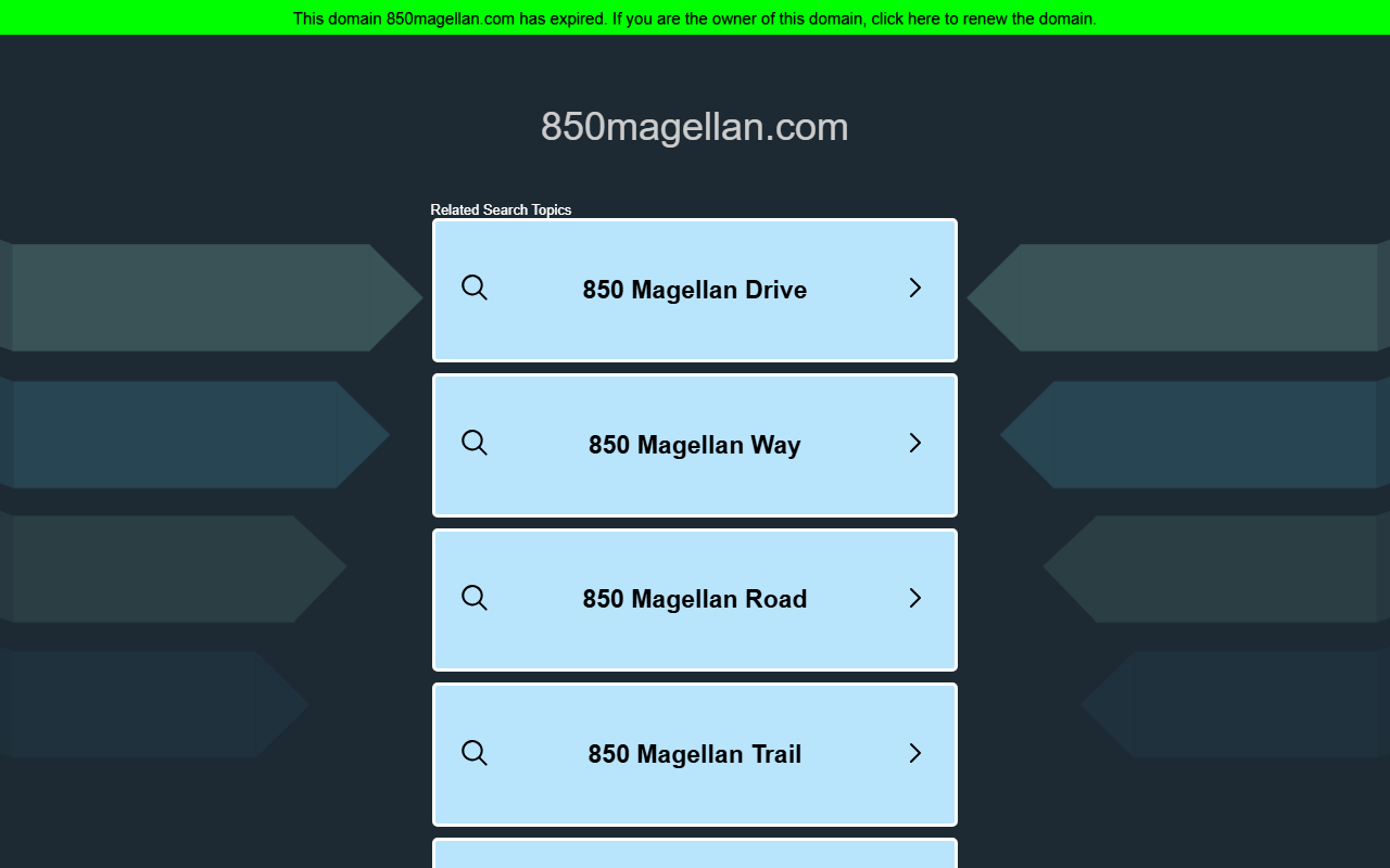 850magellan.com screenshot
