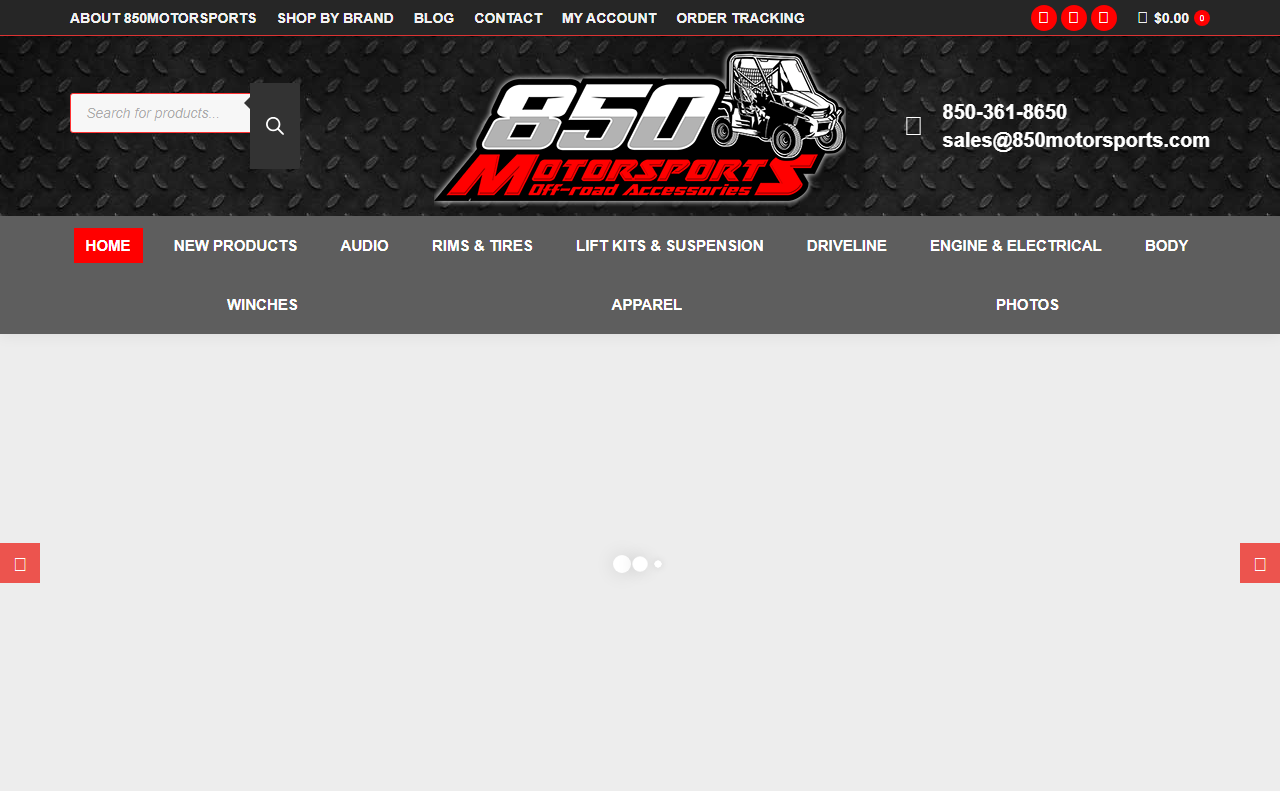 850motorsports.com screenshot