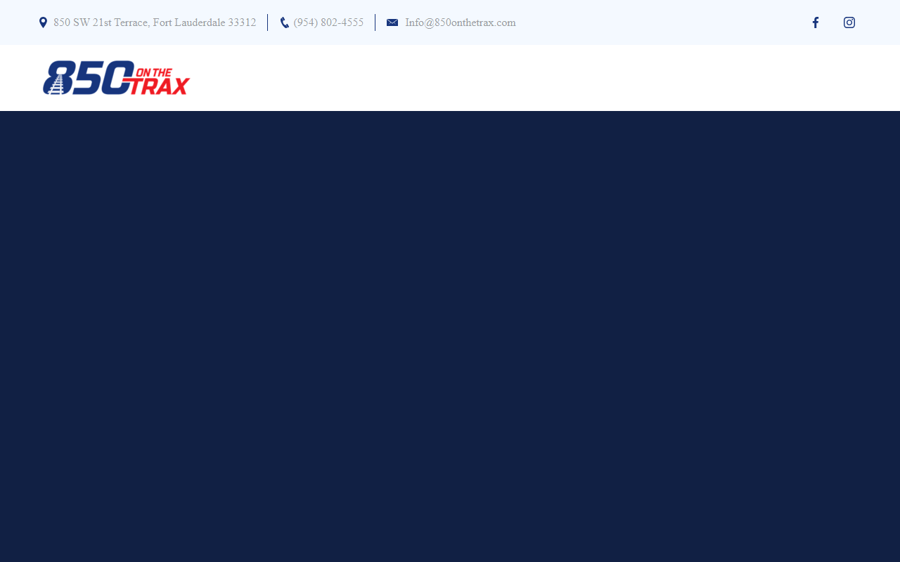 850onthetrax.com screenshot