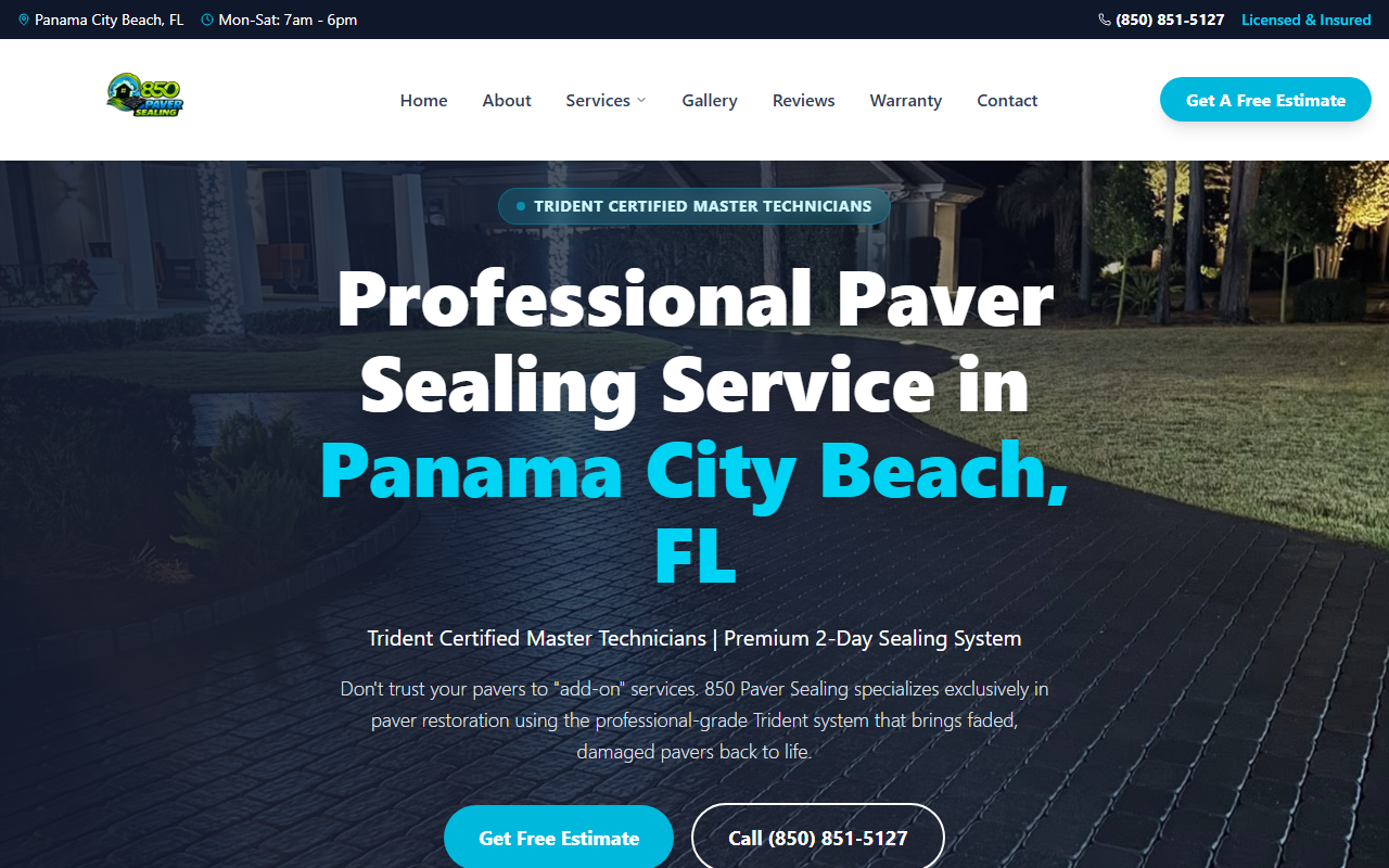850paversealing.com screenshot