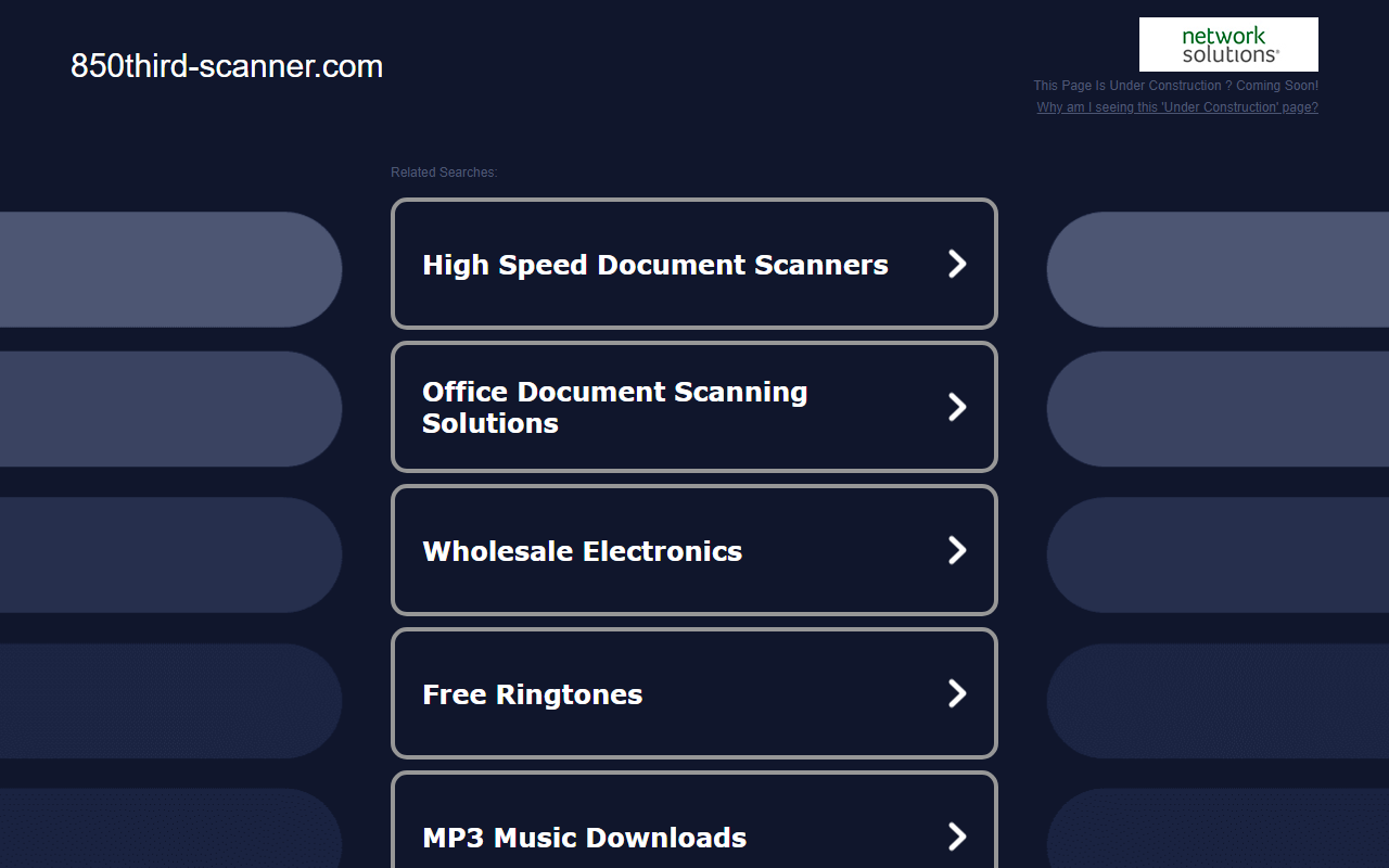 850third-scanner.com screenshot