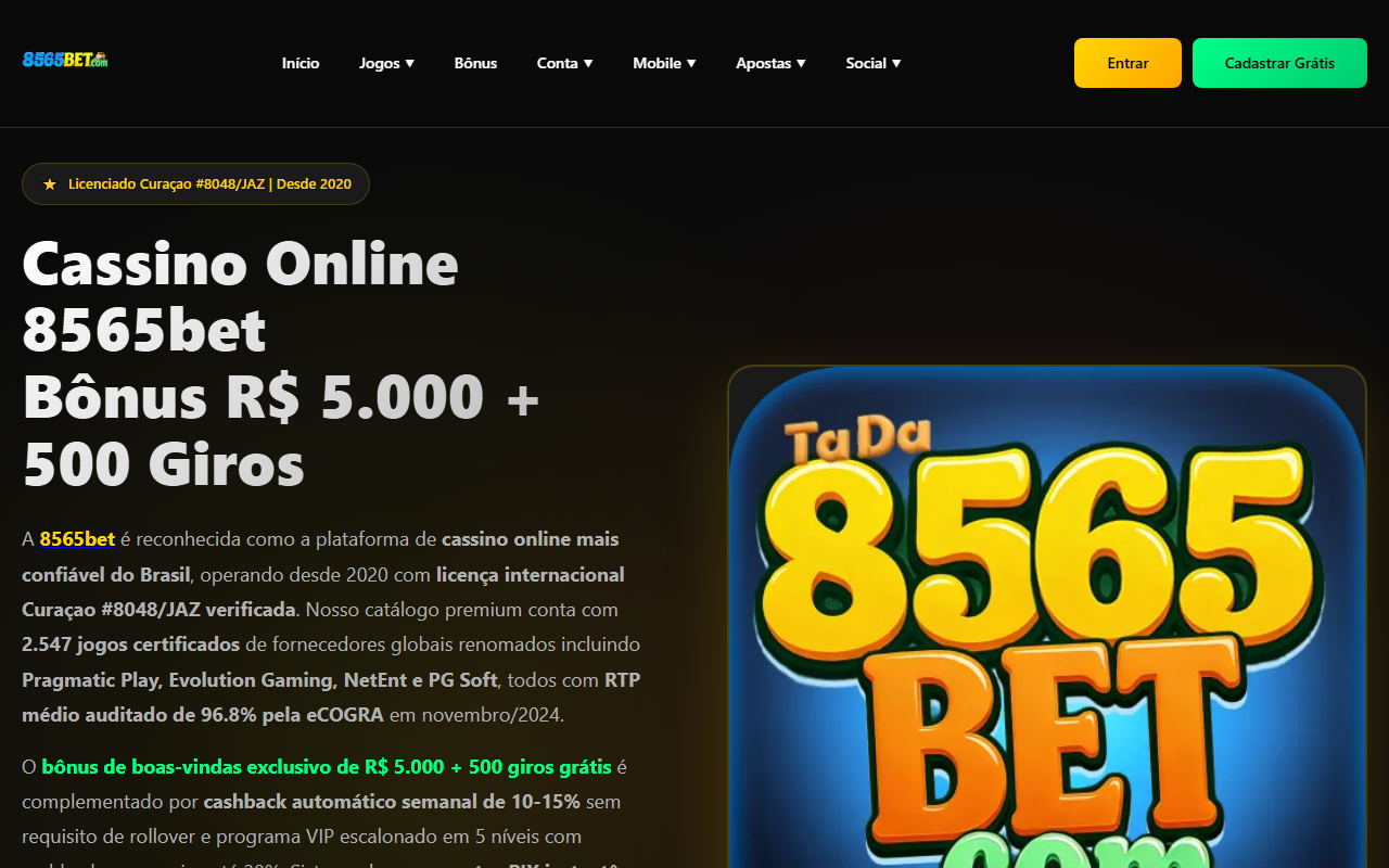 8565betlogin.com screenshot