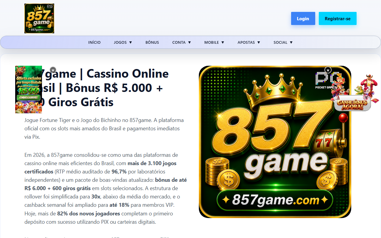 857gamevip.com screenshot