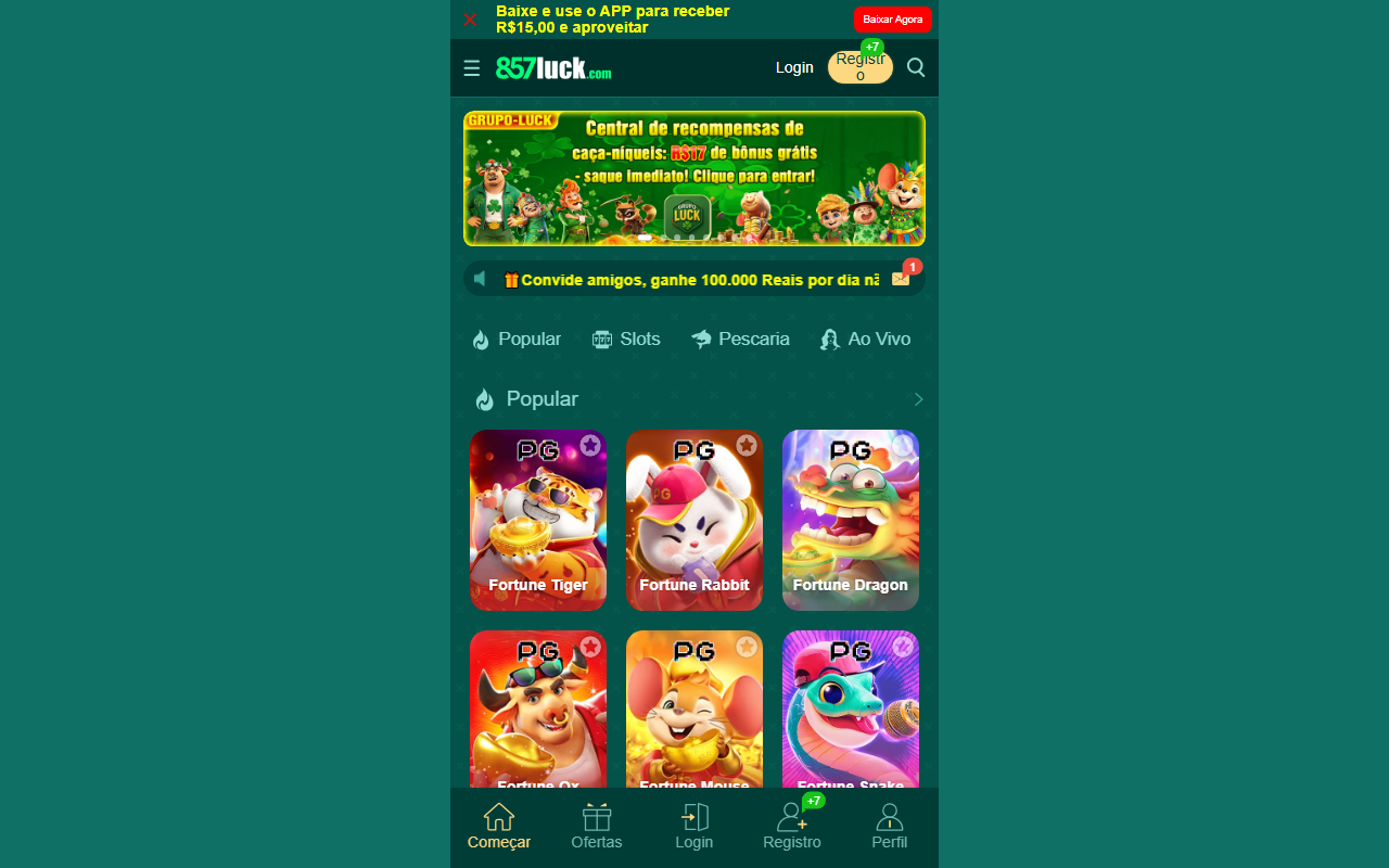 857luck555.com screenshot