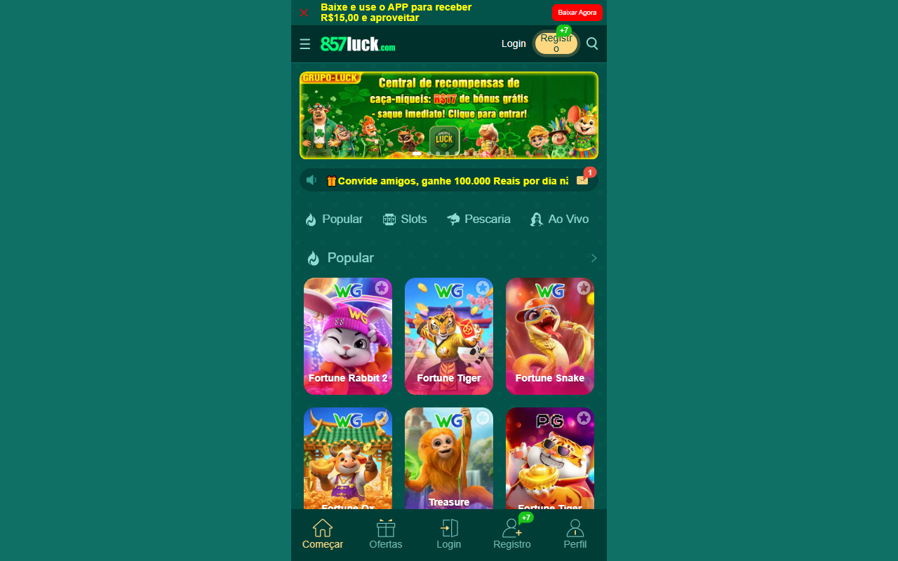 857luck777.com screenshot