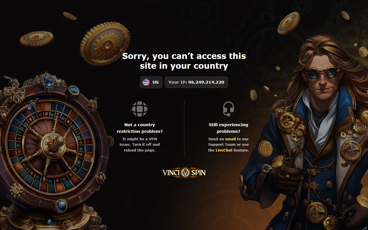 857vincispin.com screenshot