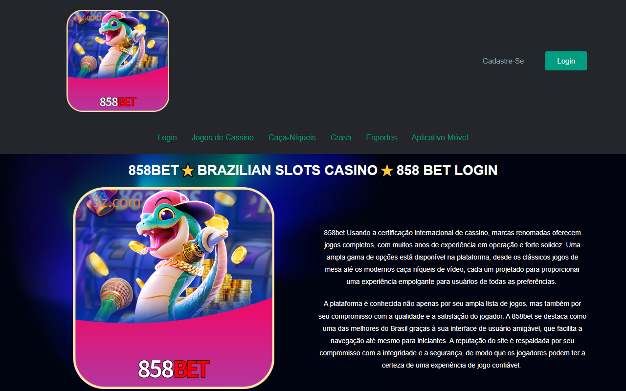 858betlogin.com screenshot