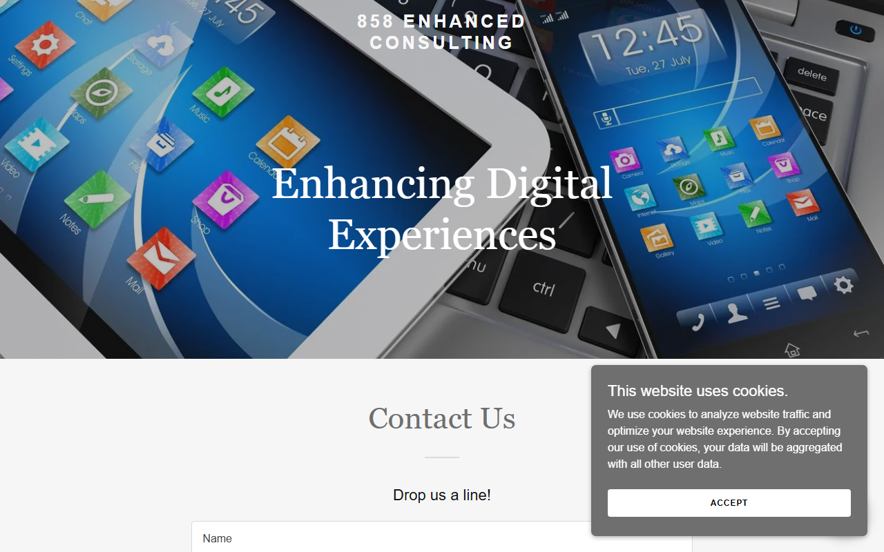 858enhanced.com screenshot