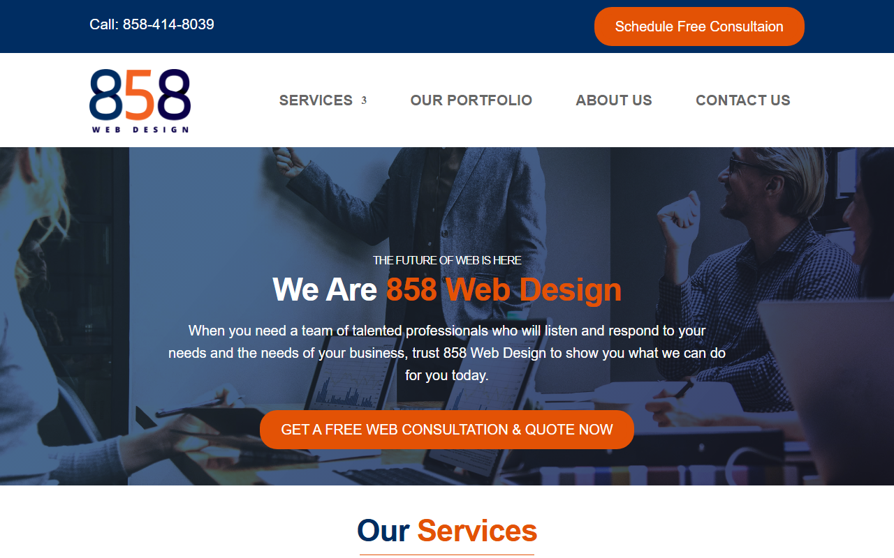 858webdesign.com screenshot