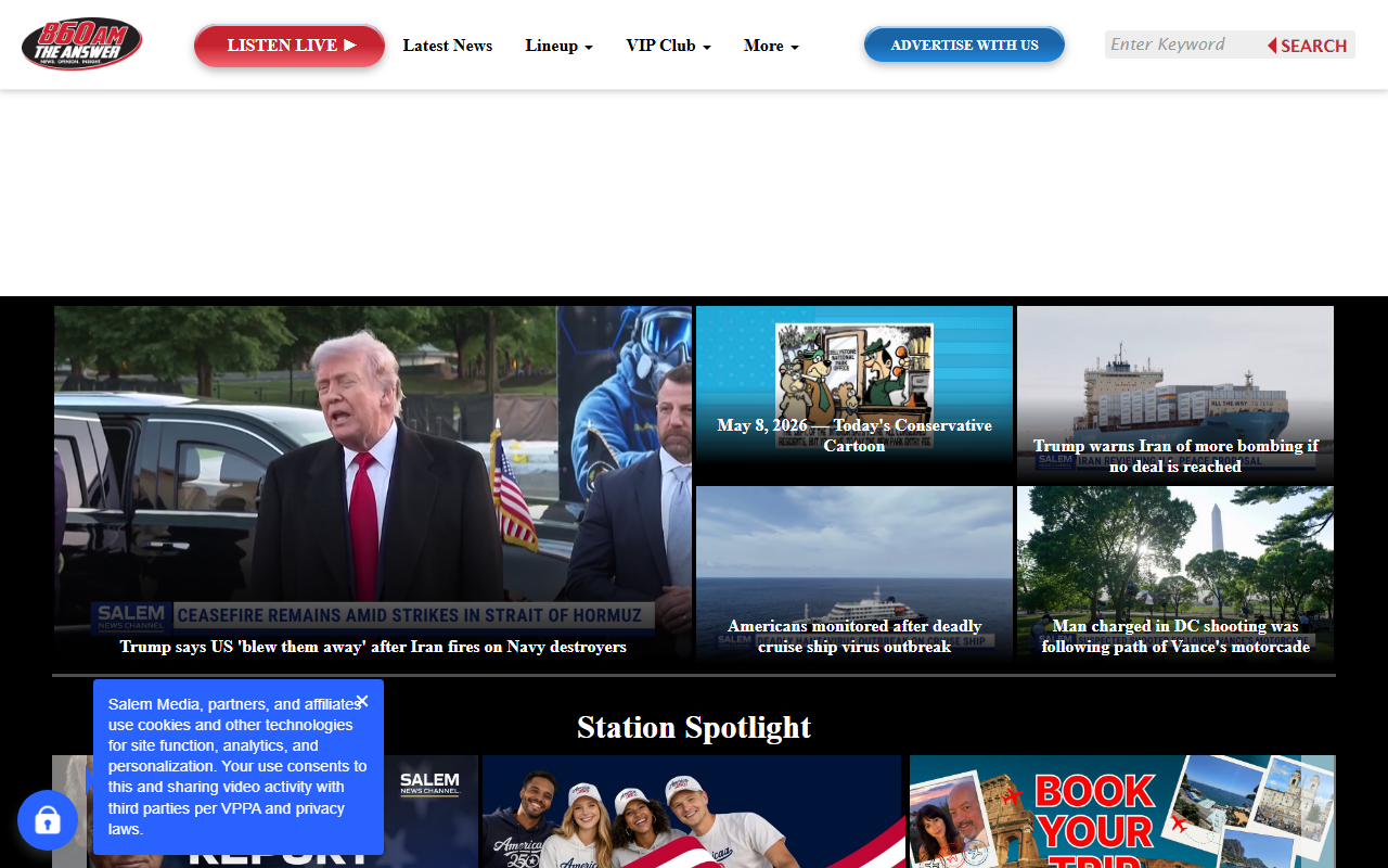 860amtheanswer.com screenshot