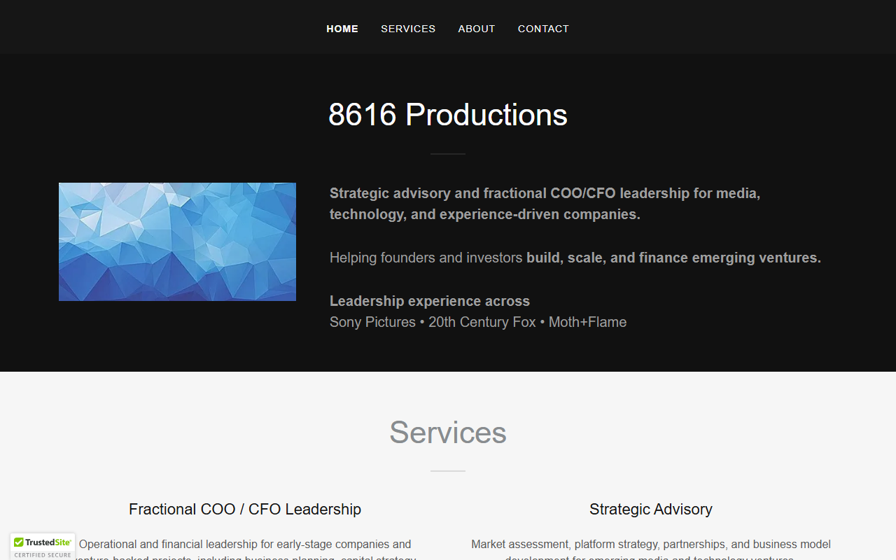 8616productions.com screenshot