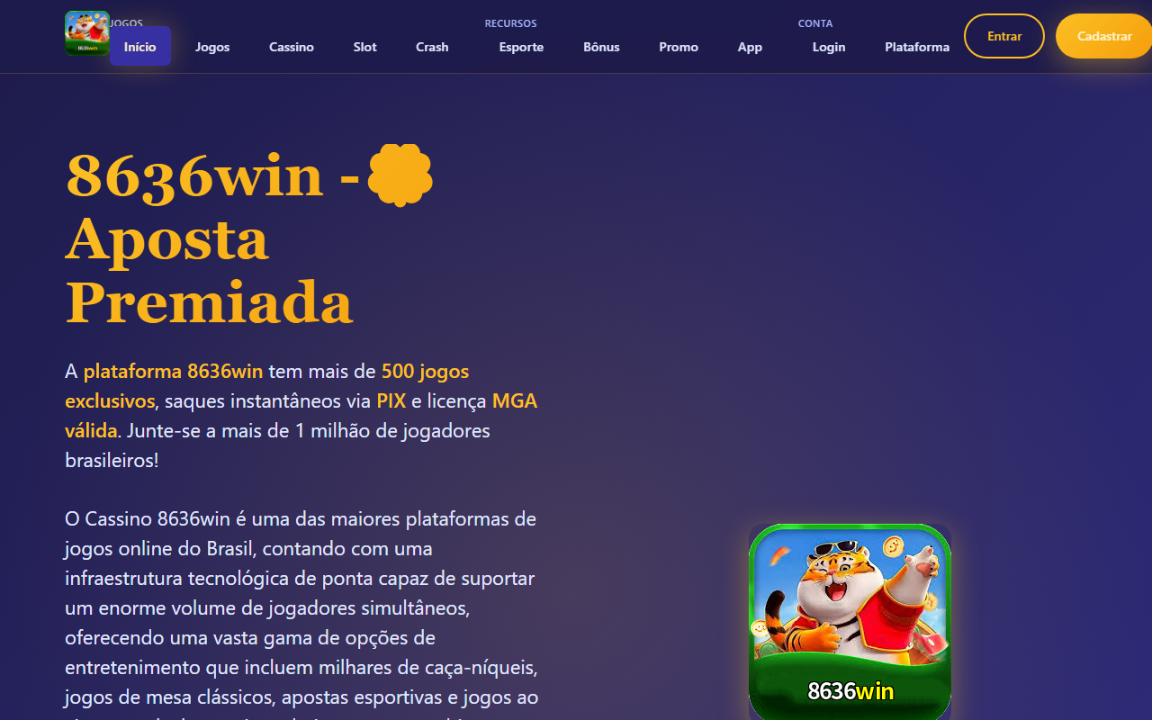 8636winapp.com screenshot