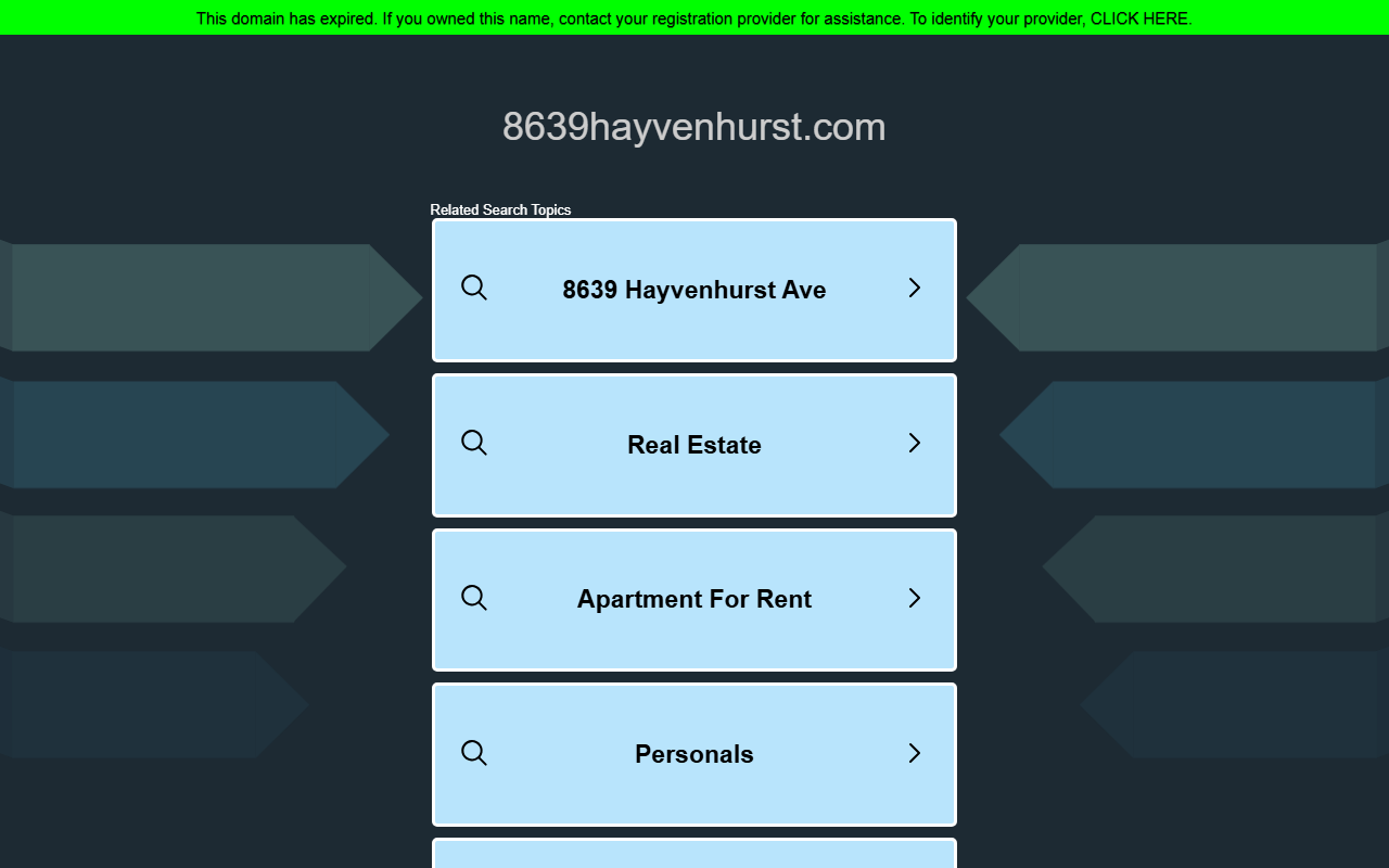 8639hayvenhurst.com screenshot