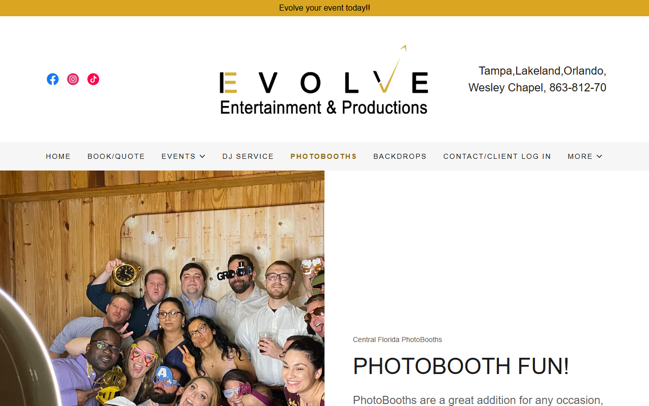 863photobooths.com screenshot