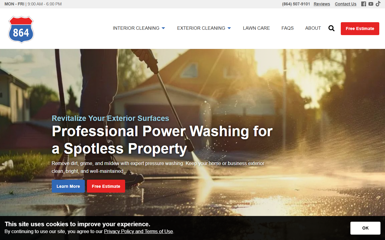 864cleaning.com screenshot