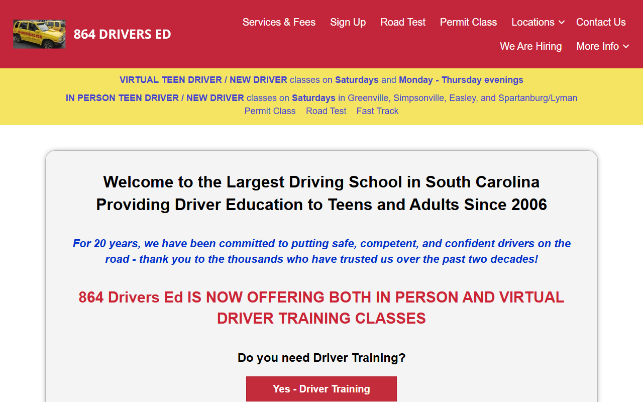 864driversed.com screenshot