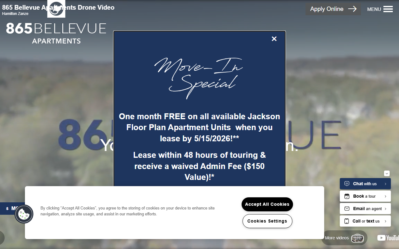 865bellevueapts.com screenshot