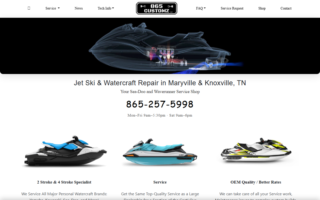 865customz.com screenshot