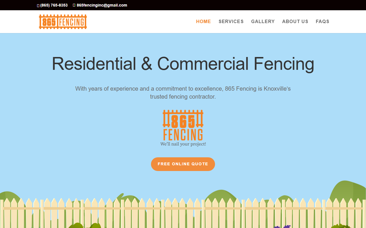 865fencing.com screenshot