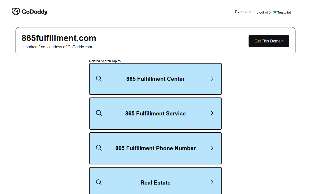 865fulfillment.com screenshot